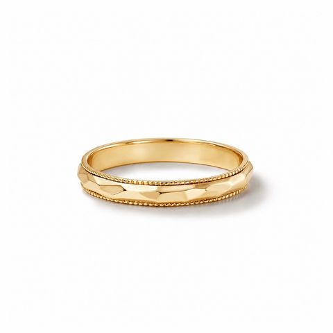 【お取り寄せ注文可能】Grain Crack Ring(K18 YELLOW GOLD)