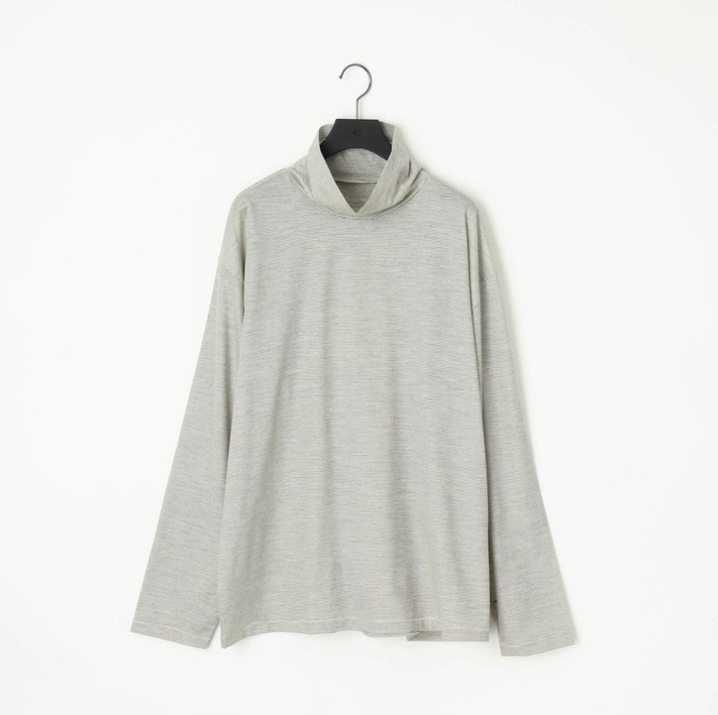 【残り一点】36G Wool Stripe Turtle Neck