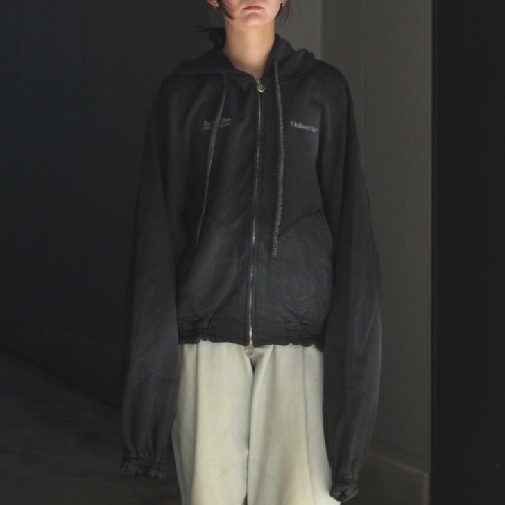 【残り一点】Washed Ordinary Old Style Zip Hoodie