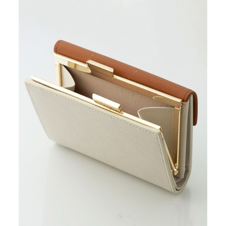 【残り一点】Leather Flap Mini Wallet With A Clasp