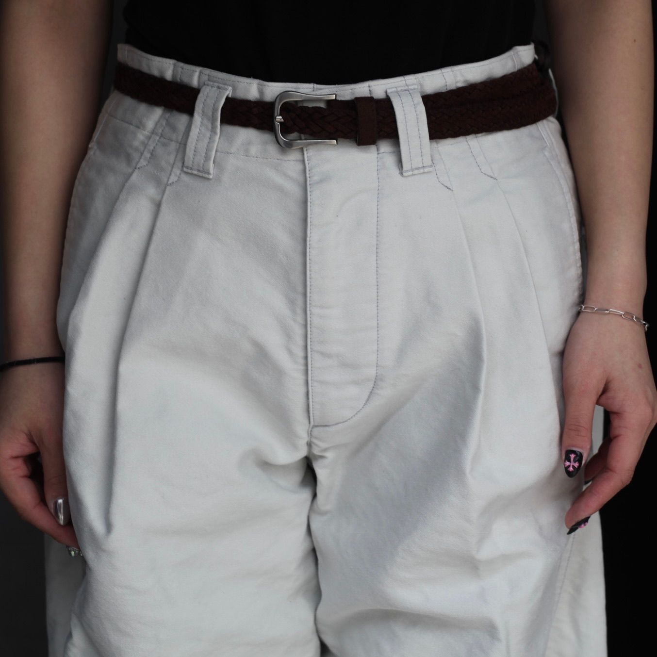 【残り一点】Tucked Wide Leg Trousers