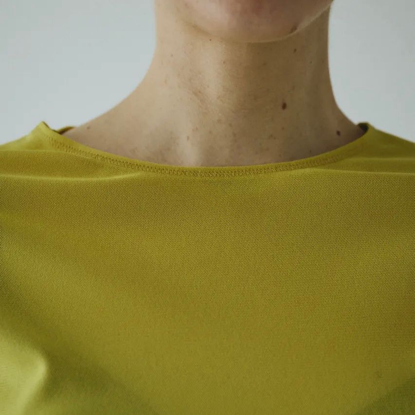 【残り一点】Border Sleeve Mesh Inner Tops
