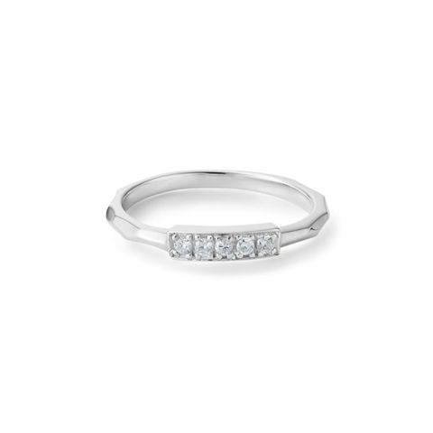 【お取り寄せ注文可能】Broadly Five Dia Ring(PLATINUM950)