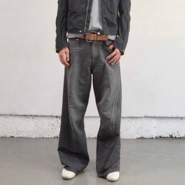 【残り一点】Glitter Twill 3D Twisted Wide Leg 5P Pants