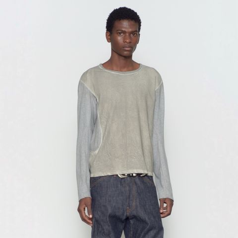 【残り一点】Dirty Dyed Long Sleeve Baseball T-Shirt