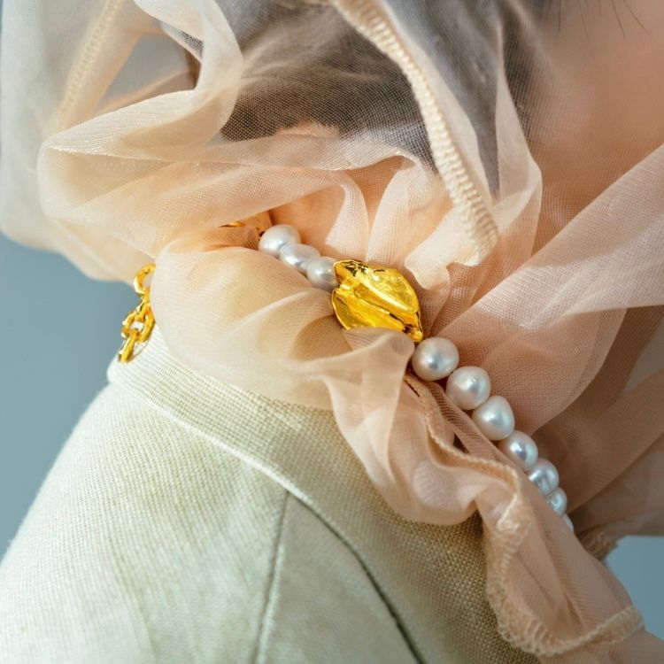 【お取り寄せ注文可能】Rose Petals Baroque Pearl Necklace