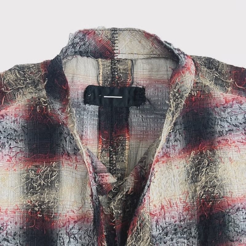 【残り一点】Shaggy Ombre Ribbon Shirt(DRUNK)