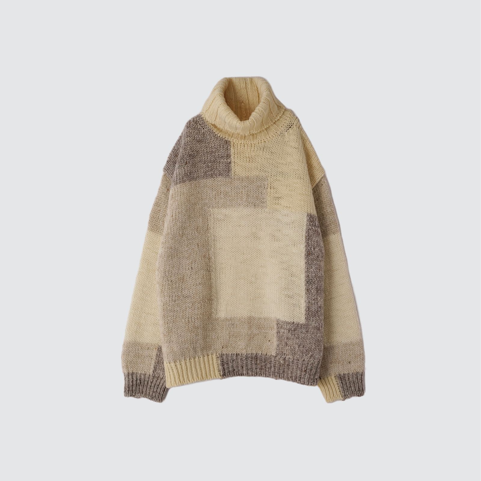 YOKE - 【残り一点】Intarsia Blocking Turtleneck Sweater | ACRMTSM