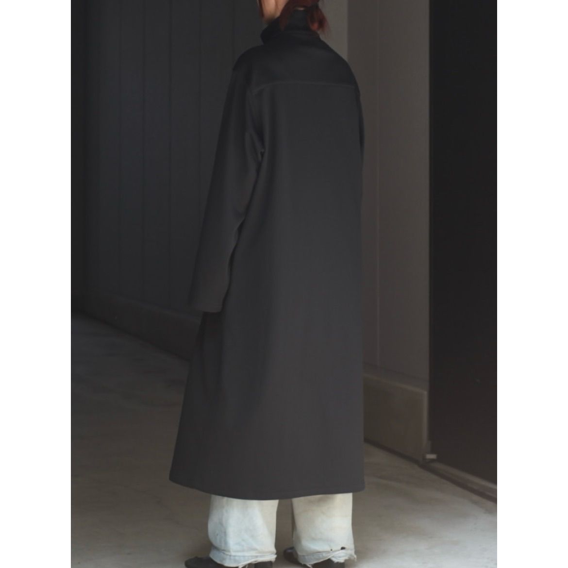 【残り一点】Neck Ribbed Long Blouse