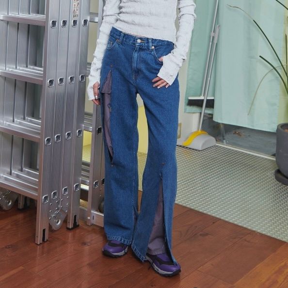【残り一点】Layered Ripped Jeans