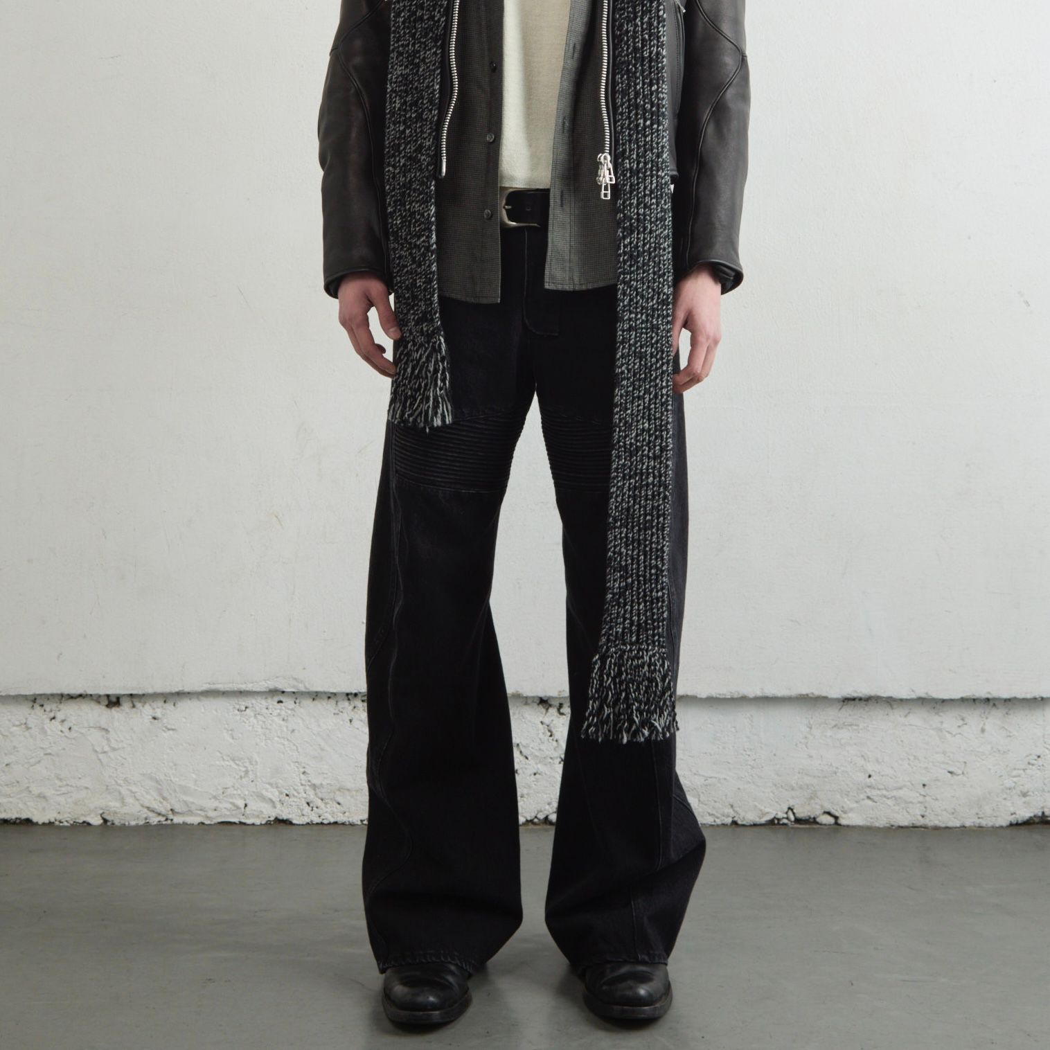 【残りわずか】3D Twisted Moto Jeans