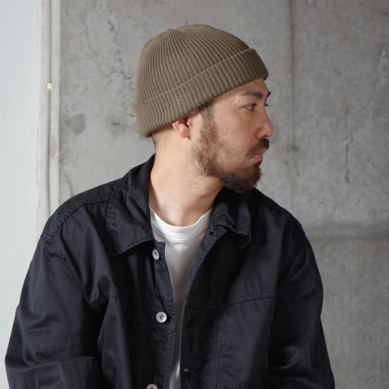 【残り一点】2way Basic Knit Beanie