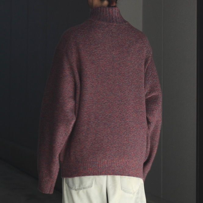【残り一点】Wool Kanoko Half Zip P/O
