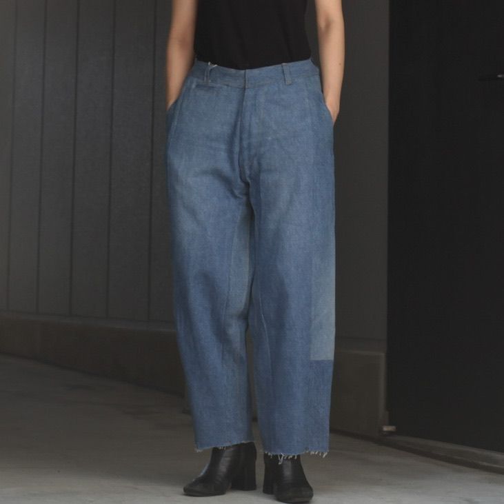 【残り一点】Reconstructed Super Baggy Slacks Denim_1(S)