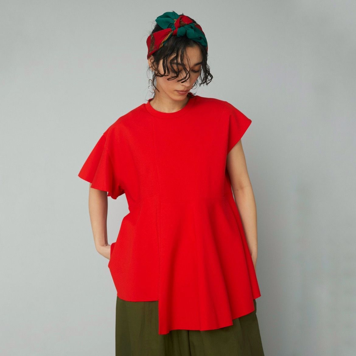 【残り一点】Cropped Ponte Tops