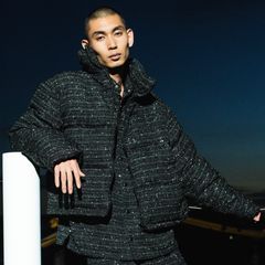 【残り一点】Shiny Tweed Down Jacket