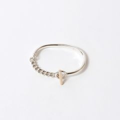 【お取り寄せ注文可能】Circle T Bangle(WHITE×GOLD)