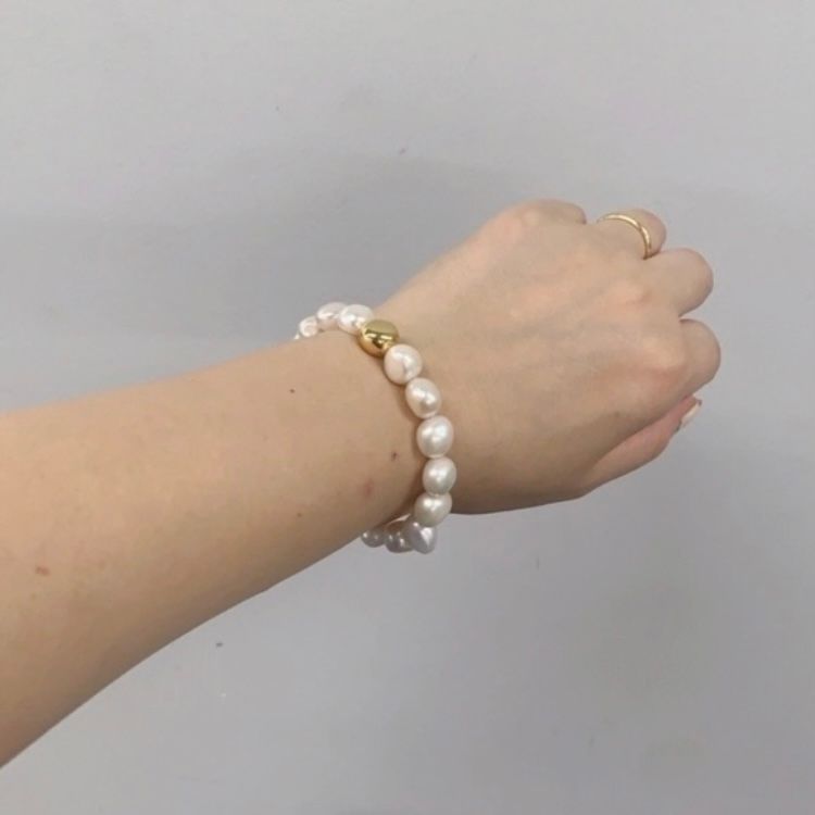 【お取り寄せ注文可能】Baroque Pearl 2way Bracelet & Anklet