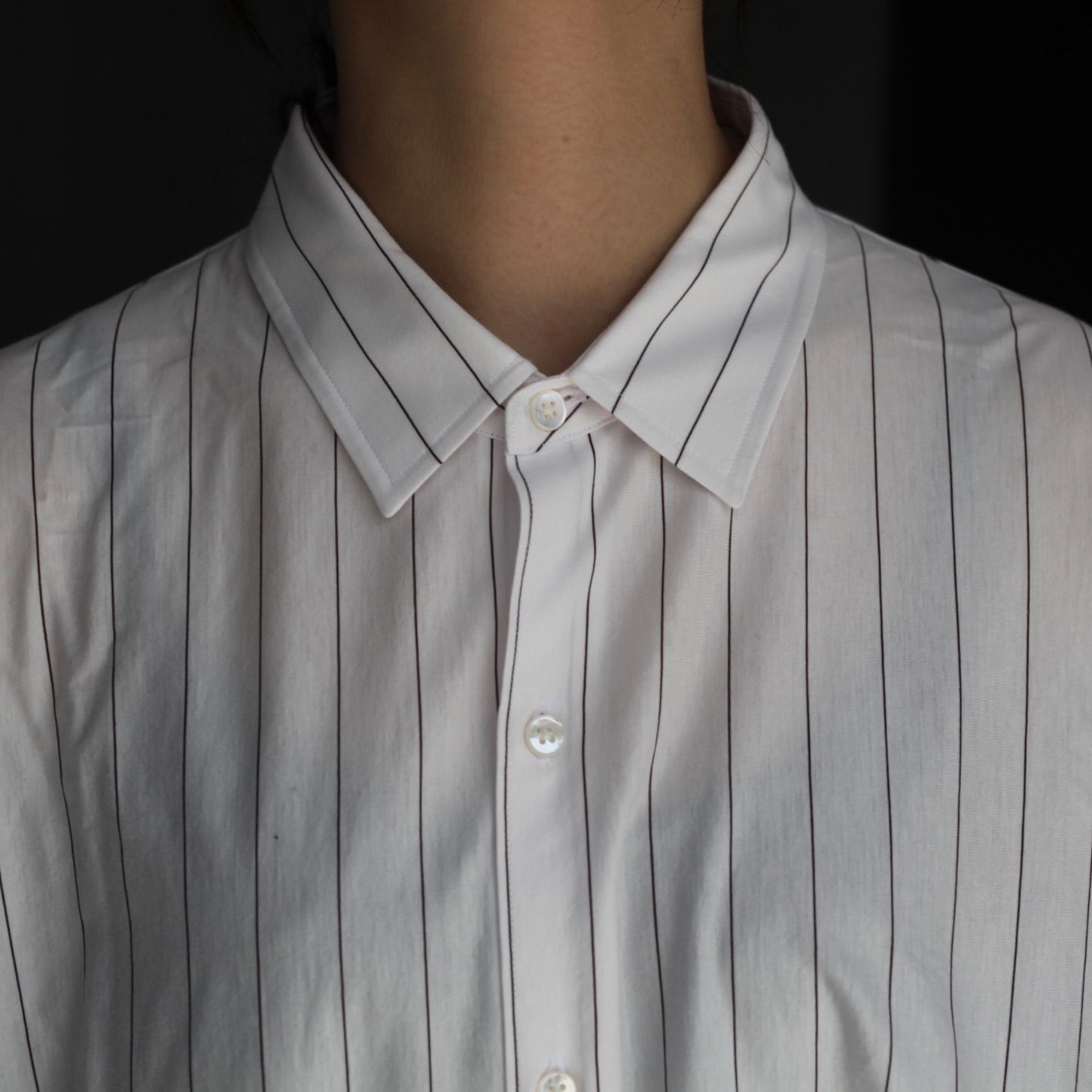 【残りわずか】46G Atmosphere Stripe Shirt