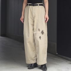 【残り一点】ダメージリペアツータックワイドパンツ