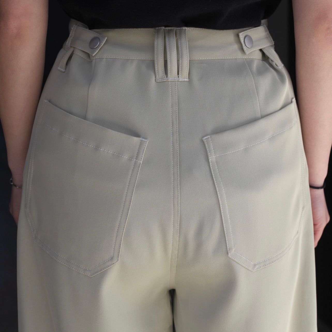 【残り一点】3Pleated Wide-Leg Trousers