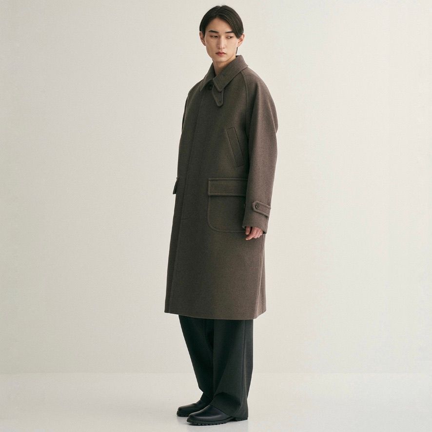 ANOTHER OFFICE Voyager Balmacaan Coat 3紺