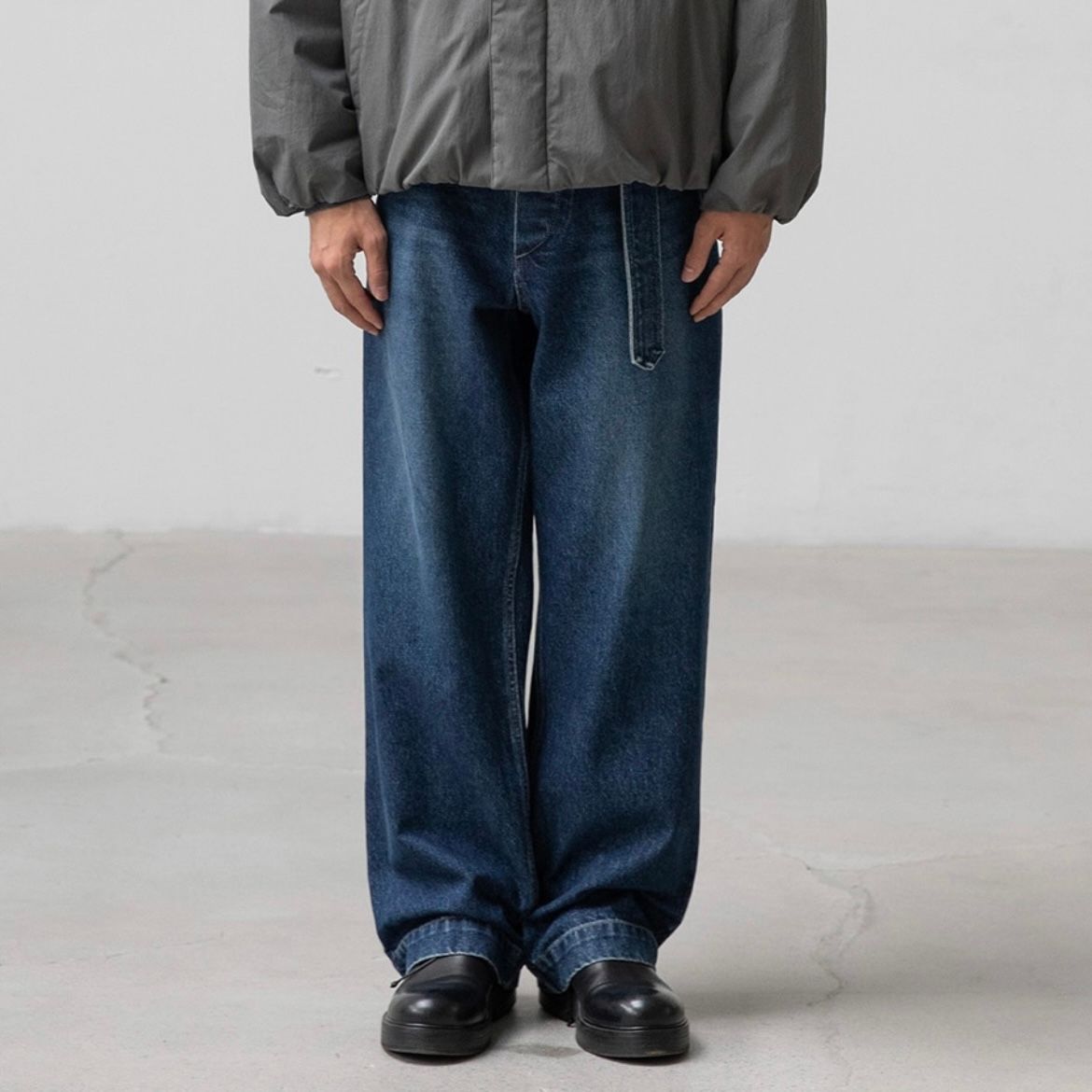 【残り一点】Plenty Belted Denim Slacks