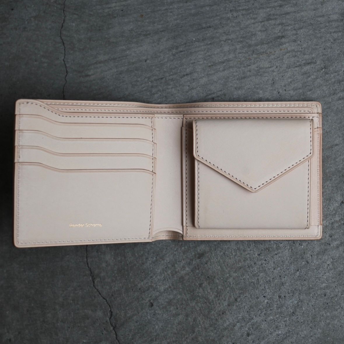 【再販売通知受付可能】Half Folded Wallet(NATURAL)