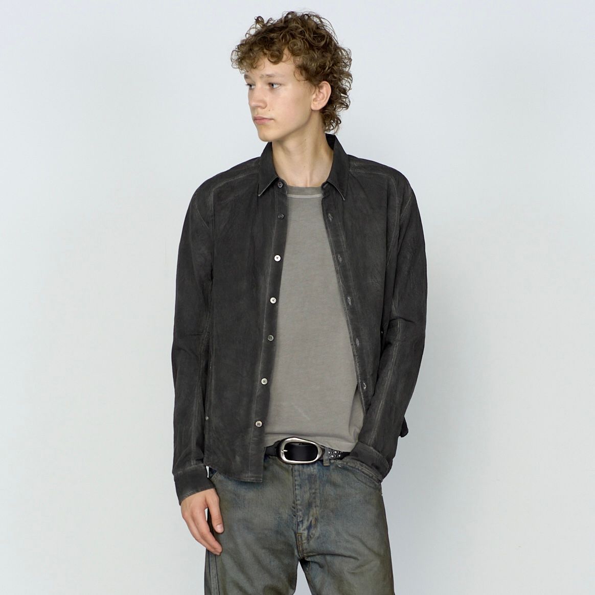 【残り一点】Checkered Panelled Utility Shirt