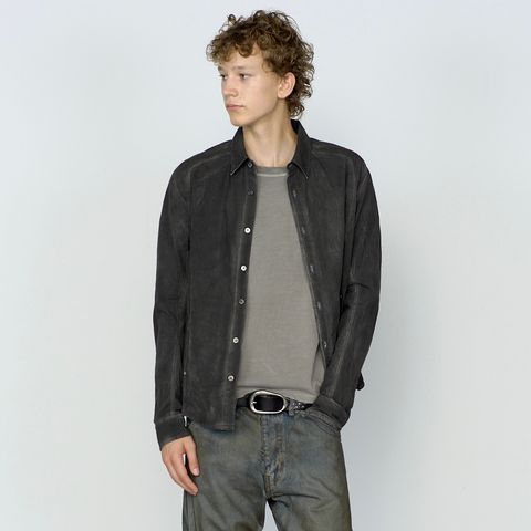 【残り一点】Checkered Panelled Utility Shirt