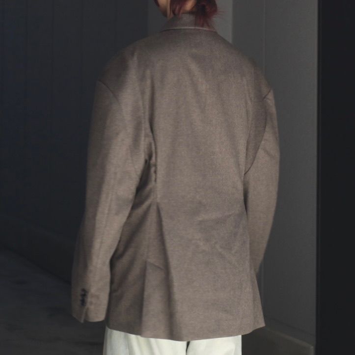 【残り一点】Wool Doeskin Deformed Shoulder Jacket