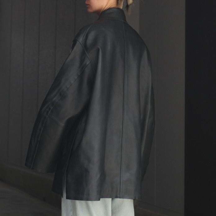 YOKE - 【残りわずか】Cut-Off Leather Car Coat | ACRMTSM ONLINE STORE