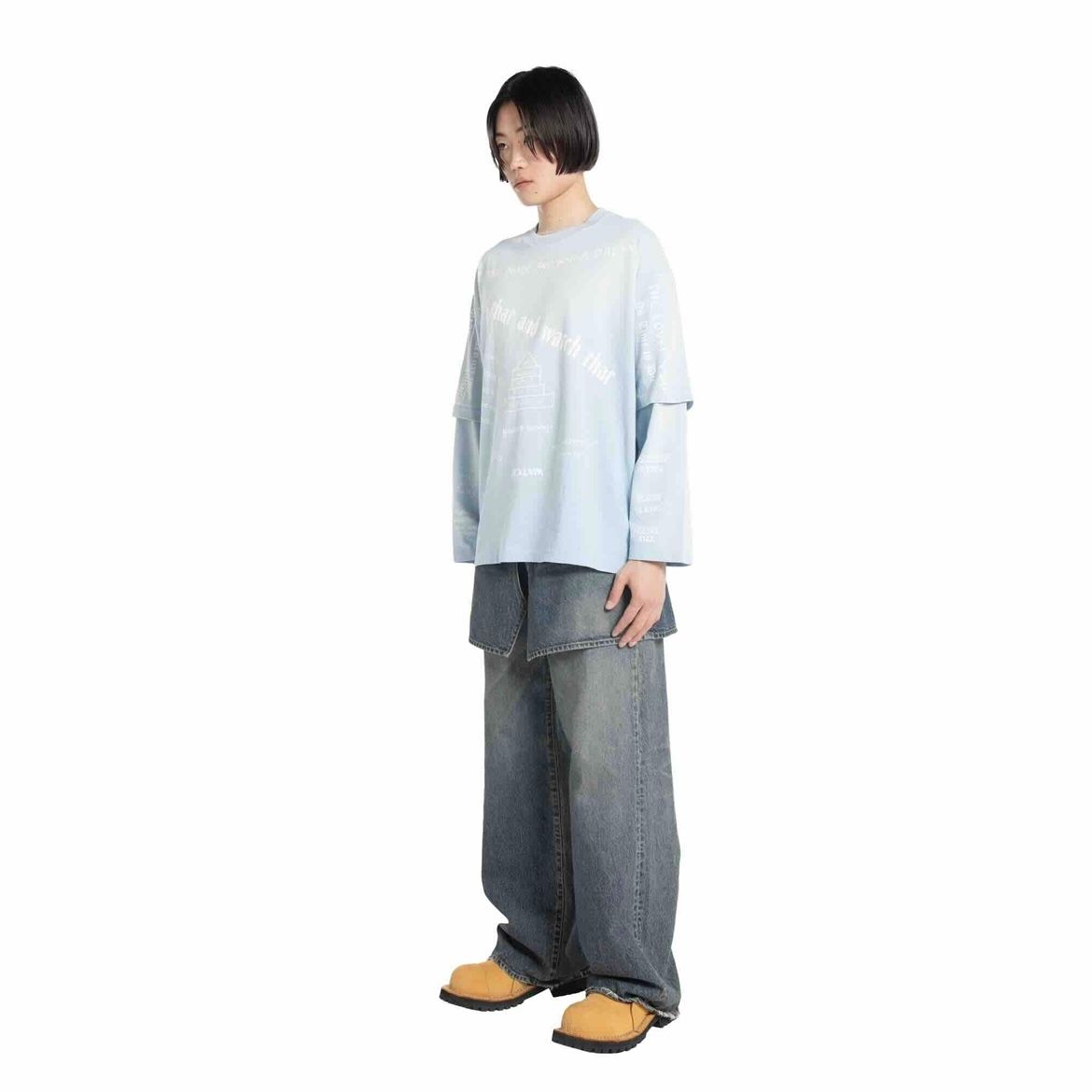 【残り一点】"TATTOO" Switching Tee