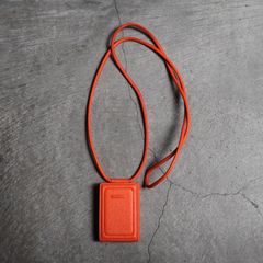 【残り一点】レザーストラップ付ウォレット(CARROT ORANGE)