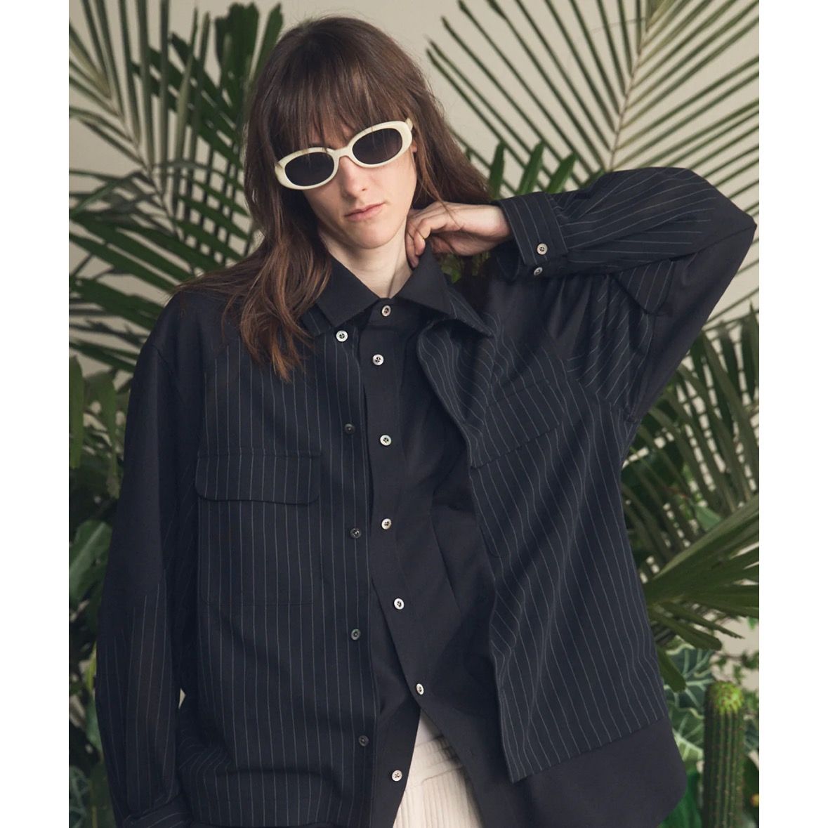 【残り一点】Prime-Over Layering Open Collar Shirt