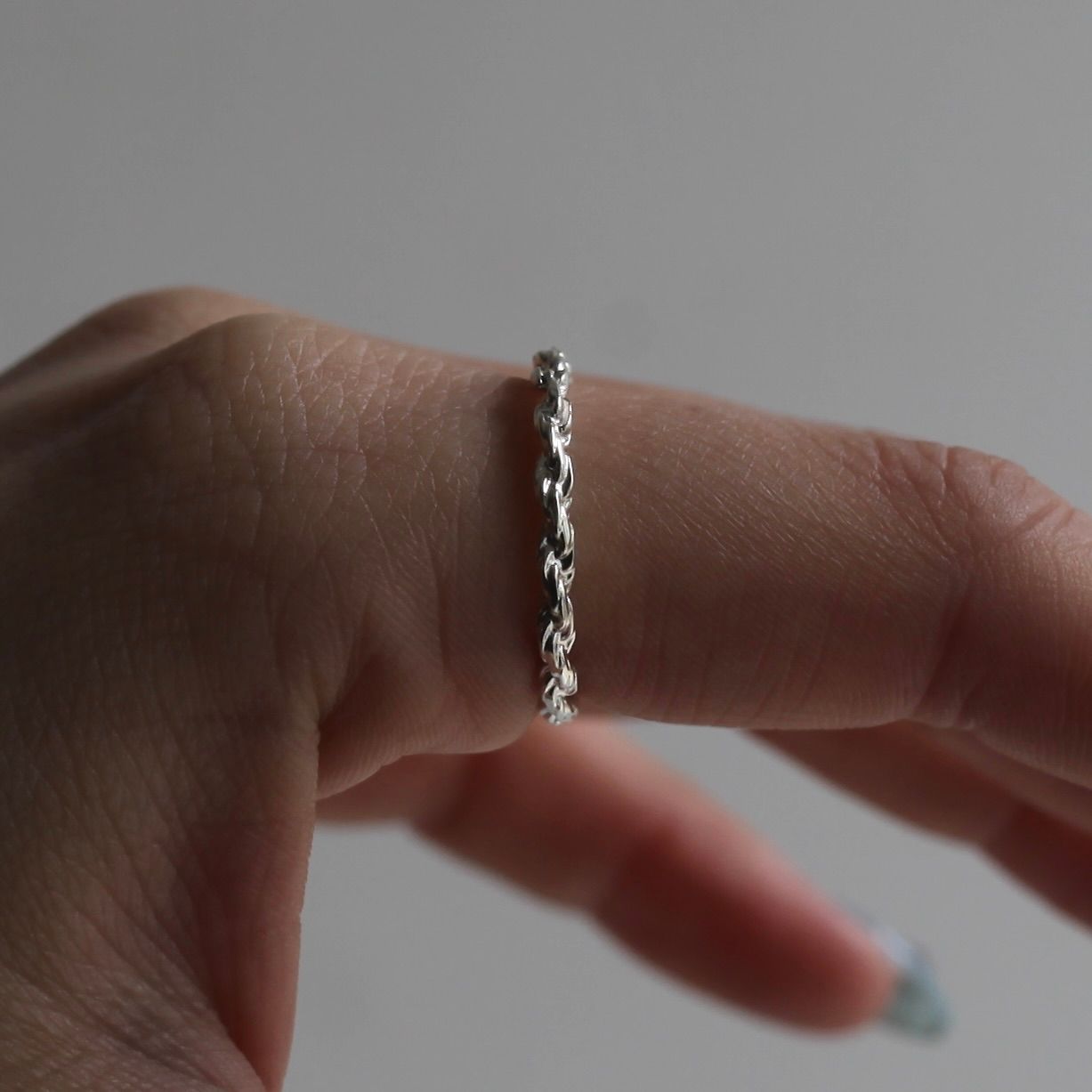 【残り一点】Rope Chain Ring(2.6mm)