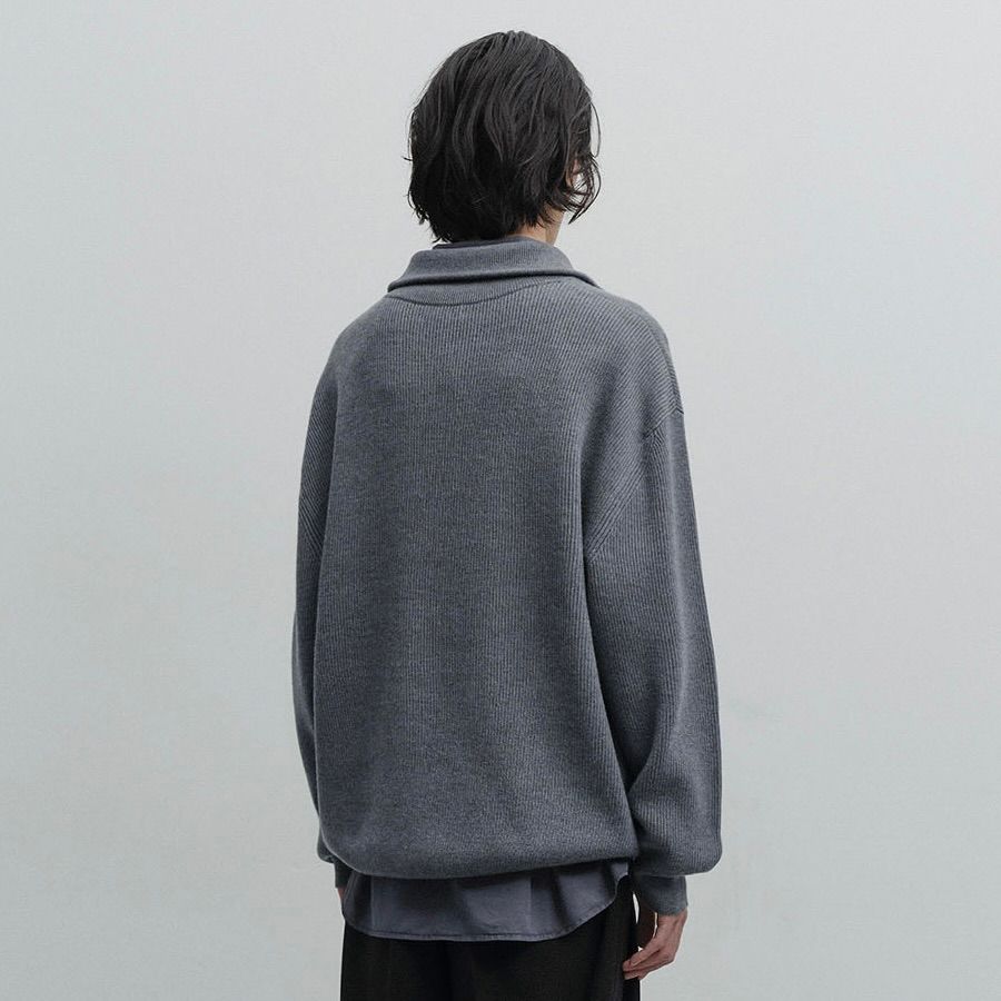 【残り一点】Volume Half Zip Up Knit