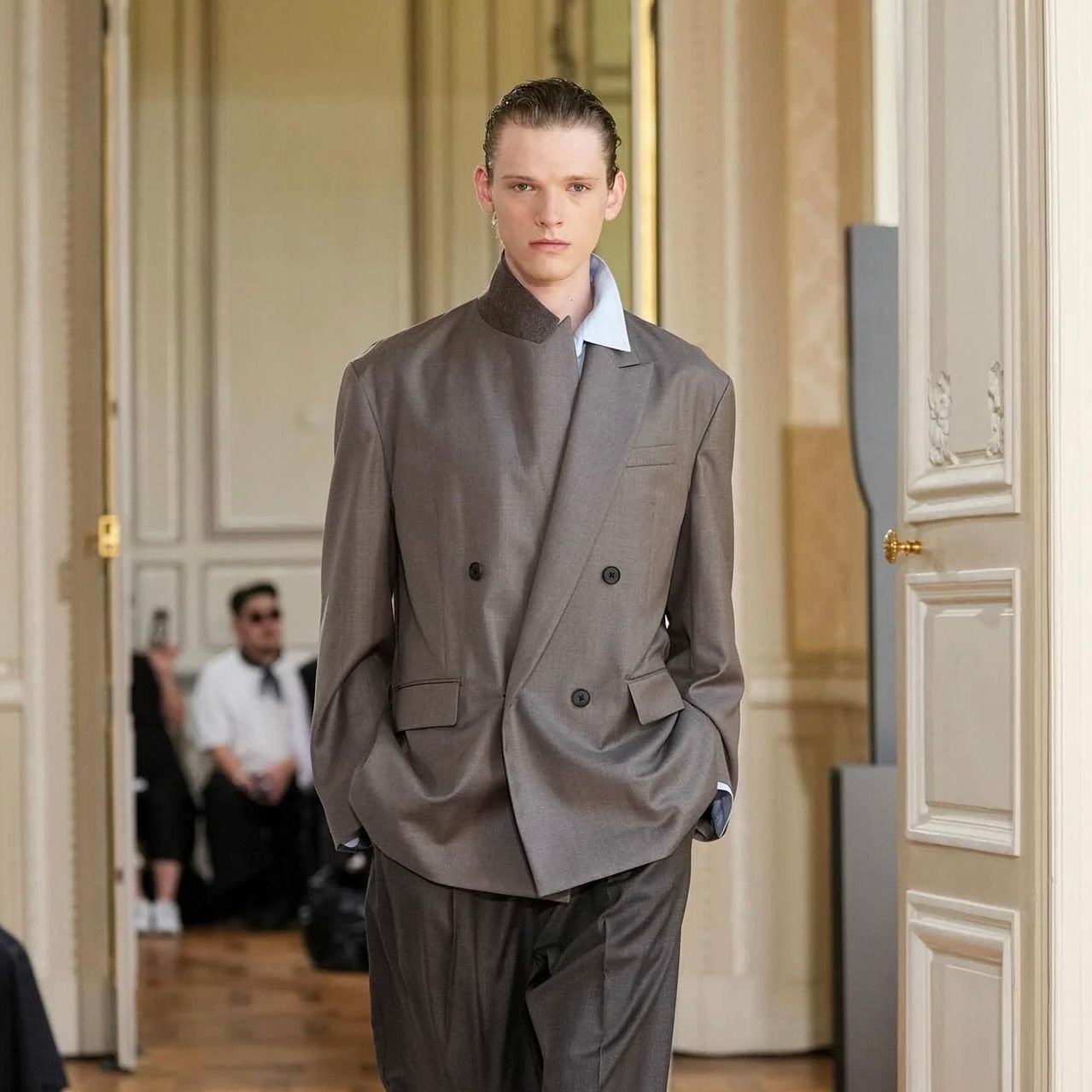 【残り一点】Extra Fine Wool Double Breasted Blazer