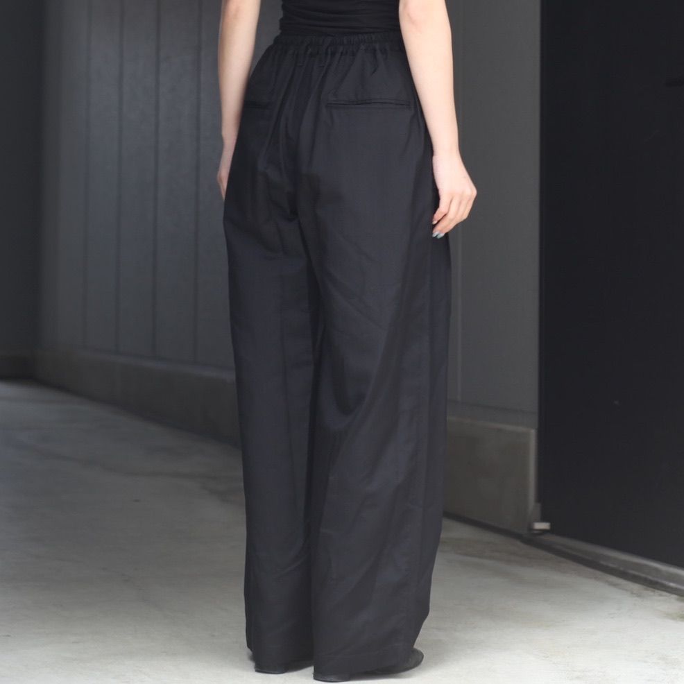 【残りわずか】Silk Cupro Twill Wide Easy Trousers