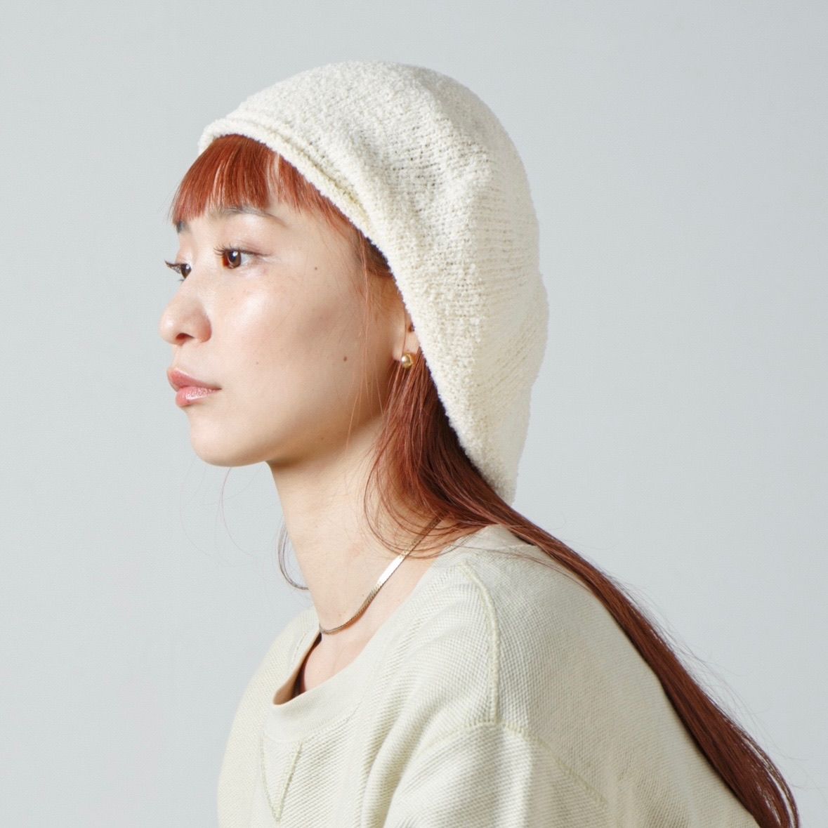 【残り一点】Curling Yarn Beret