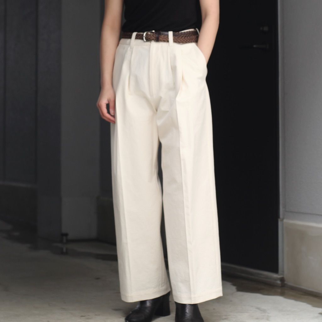 【残りわずか】Wide Straight Trousers - S