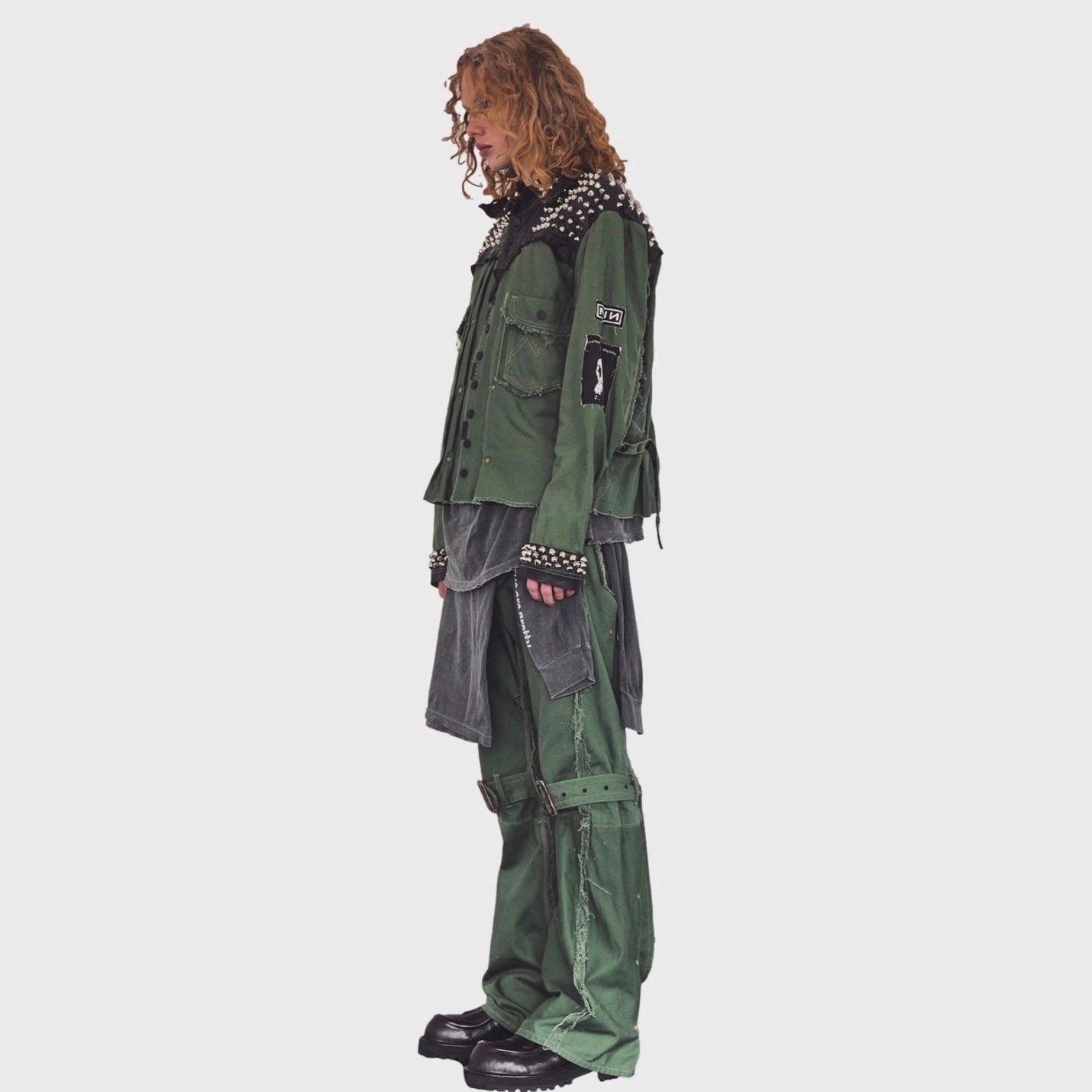 【残り一点】Slash Seam Twist Bondage Jeans(VINTAGE US ARMY LAUNDRY BAG)