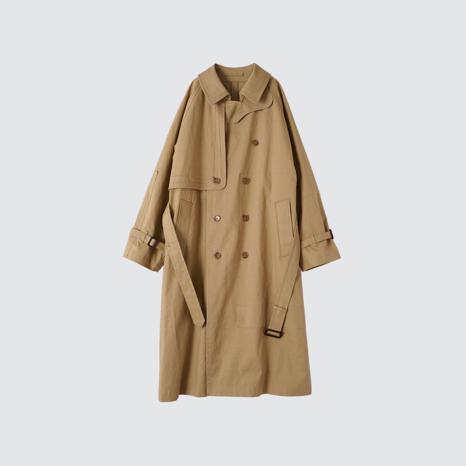 YOKE - 【残り一点】Cut&Layered Trench Coat | ACRMTSM ONLINE STORE