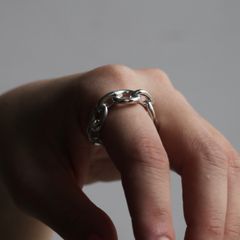 【残り一点】Oval Link Ring(SILVER)