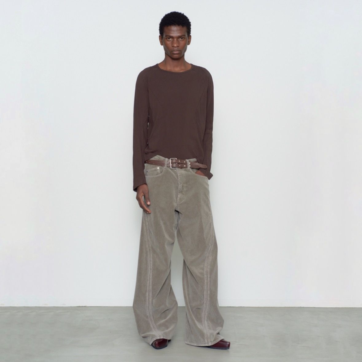 【残り一点】3D Twisted Wide Leg 5P Pants