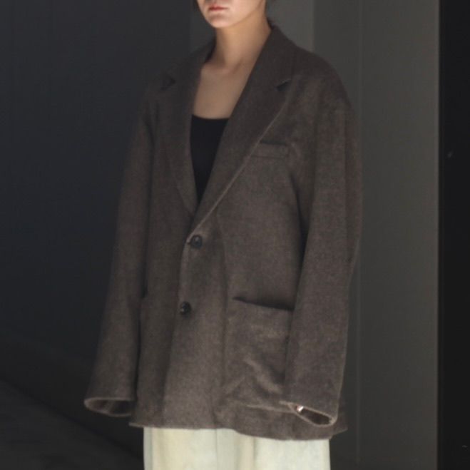 【残り一点】Wool/Cashmere Fleece Single Breasted Jacket