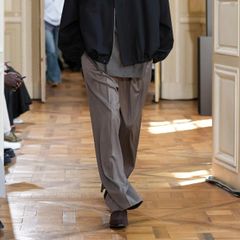 【再販売通知受付可能】Extra Fine Wool Extra Wide Trousers