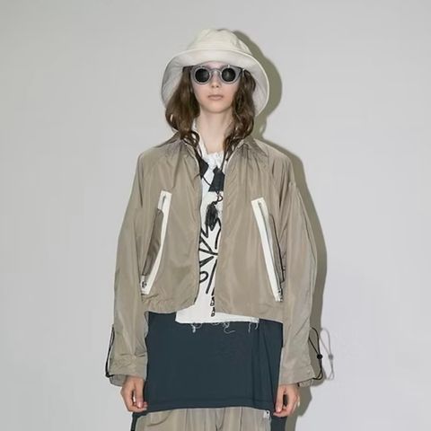 【残り一点】ナイロンタフタショートジップブルゾン