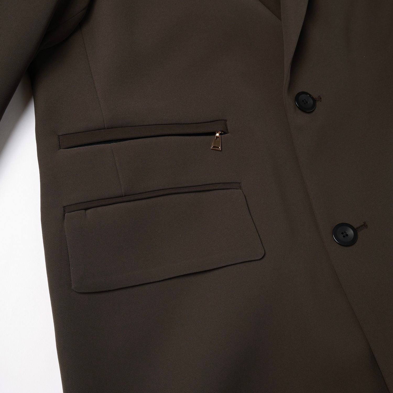 【残り一点】Double Cloth Twill Zip Pocket Tailored Jacket