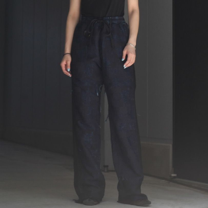 【残り一点】Twist Line Truck Pants Boro Crust(AIZEN)